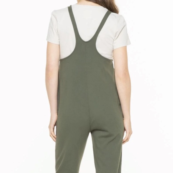 Fordays long relaxing romper in dark green. - Picture 4 of 4